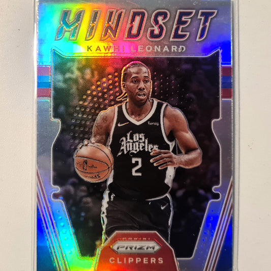 Kawhi Leonard 2021-22 Panini NBA Prizm Mindset refractor insert #14 NBA Basketball LA Clippers good-very good Sleeved