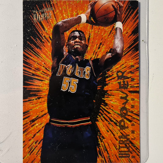 Dikembe Mutombo1995 Fleer 94-95 Ultra Power insert 6 of 10 NBA Basketball Denver Nuggets Excellent Sleeved