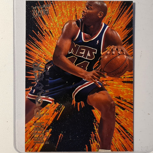 Derrick Coleman 1995 Fleer 94-95 Ultra Power insert 2 of 10 NBA Basketball New Jersey Nets Excellent Sleeved