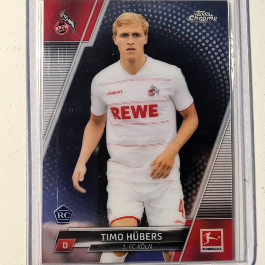 Timo Hubers 2022 Topps Chrome Bundesliga Rookie RC #13 Soccer Football FC Koln Excellent Mint Sleeved