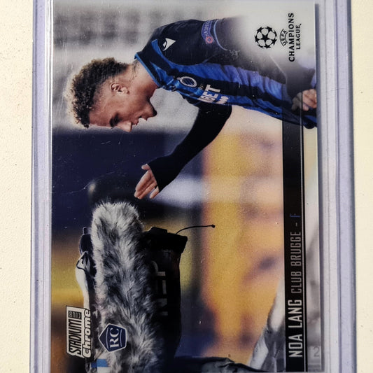 Noa Lang 2021 Topps  Stadium Chrome Champions League Rookie RC  #4 Soccer Football Club Brugge excellent/mint