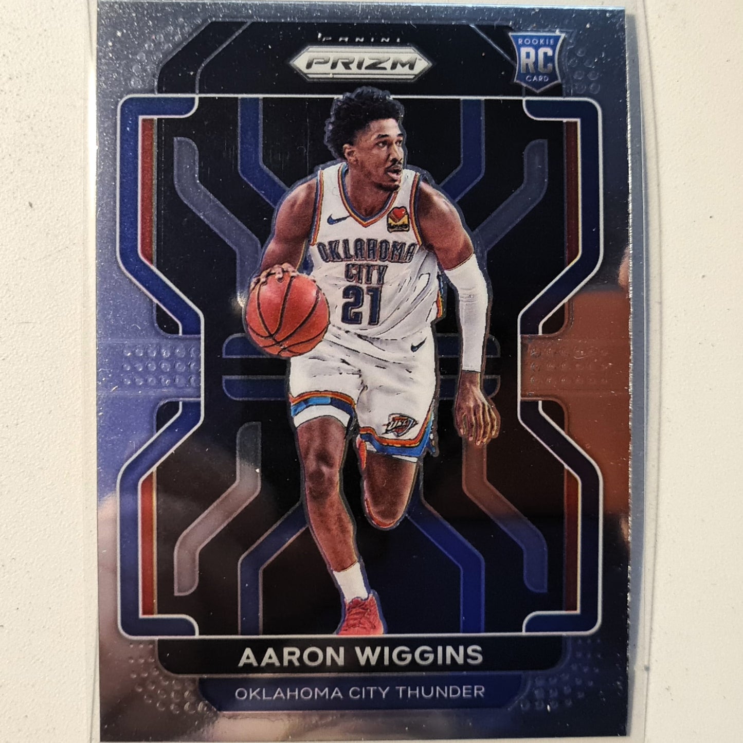 Aaron Wiggins 2021-22 Panini Prizm Rookie RC #286 NBA Basketball Oklahoma City Thunder  excellent/mint