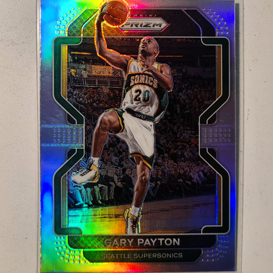 Gary Payton 2021-22 Panini Prizm Refractor #257 NBA Basketball Seattle Super Sonics excellent/mint