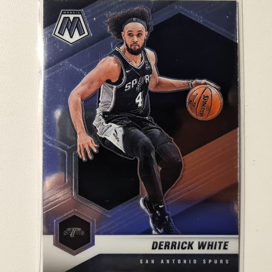 Derrick White 2020-21 Panini Mosaic #63 NBA Basketball Brooklyn Nets Excellent Sleeved