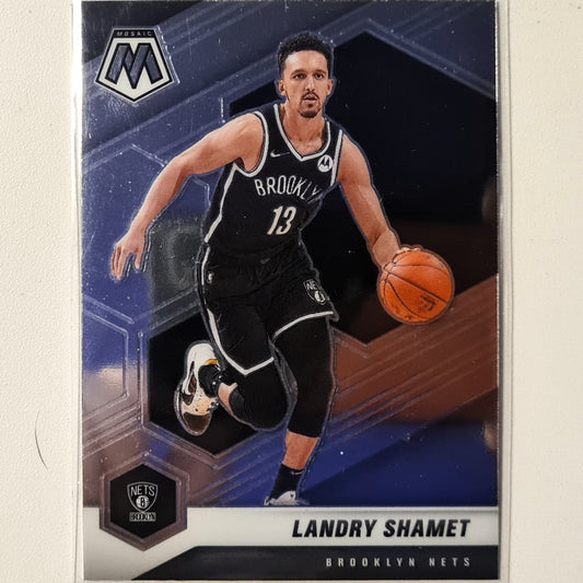 Landry Shamet 2020-21 Panini Mosaic #53 NBA Basketball Brooklyn Nets Excellent Sleeved