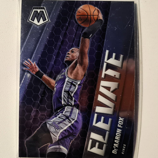 De'Aaron Fox 2020-21 Panini Mosaic Elevate #11 NBA Basketball Sacramento kings Excellent Sleeved