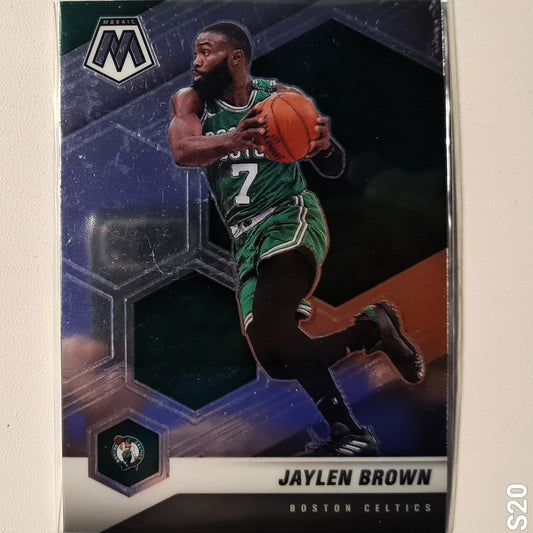 Jaylen Brown 2020-21 Panini Mosaic #155 NBA Basketball Boston Celtics Excellent Sleeved