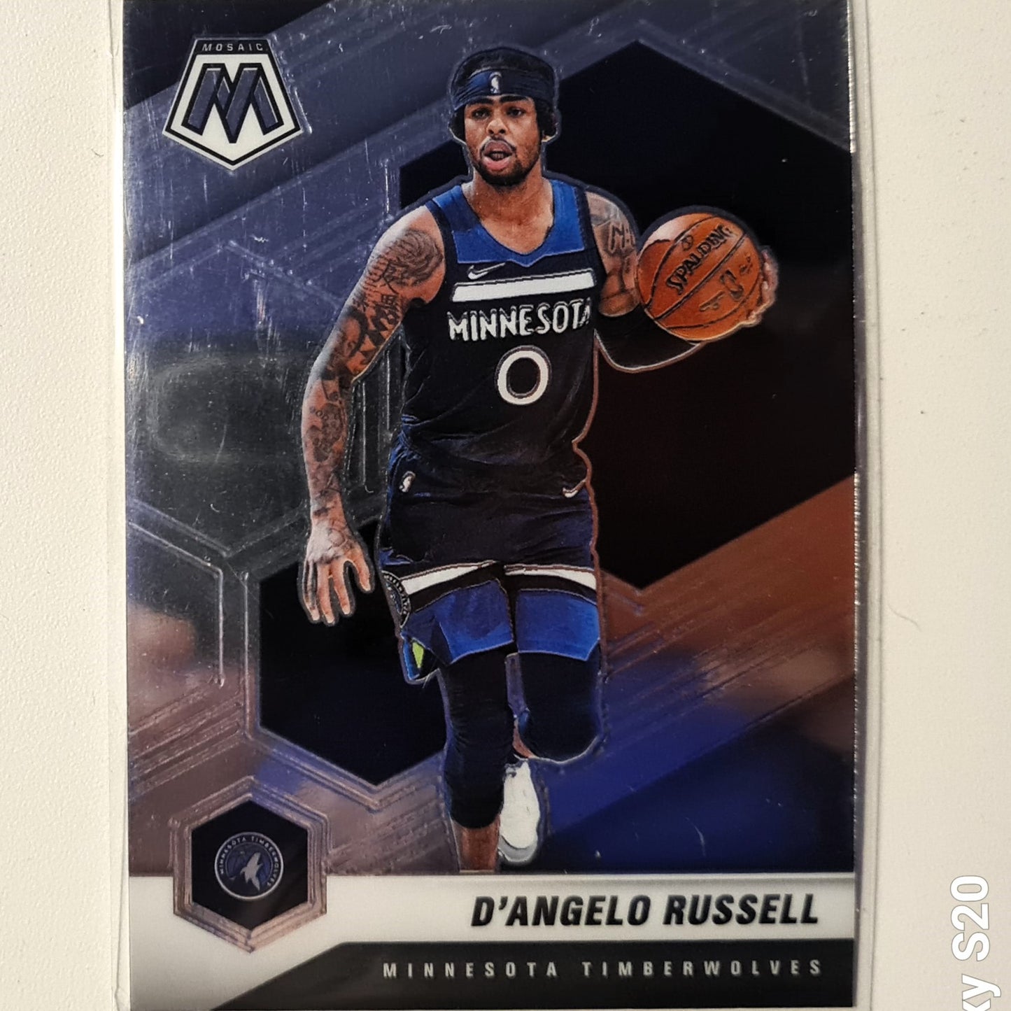 D'Angelo Russell 2020-21 Panini Mosaic #147 NBA Basketball Minnesota Timberwolves Excellent Sleeved