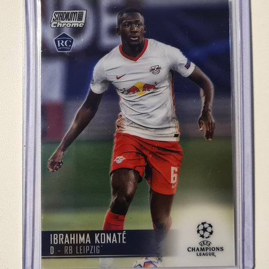 Ibrahima Konate 2021 Topps Stadium Chrome Rookie RC #58 Soccer football RB Leipzig Mint sleeved