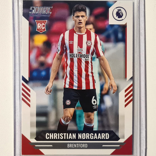 Christian Norgaard 2021-22 Panini Score Rookie RC #57 Soccer Football Brentford Excellent/Mint Sleeved