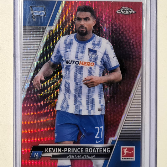 Kevin-Prince Boateng 2022 Topps Chrome Bundesliga pink numbered 043/399 #11 Soccer Football Hertha Berlin excellent/mint Sleeved