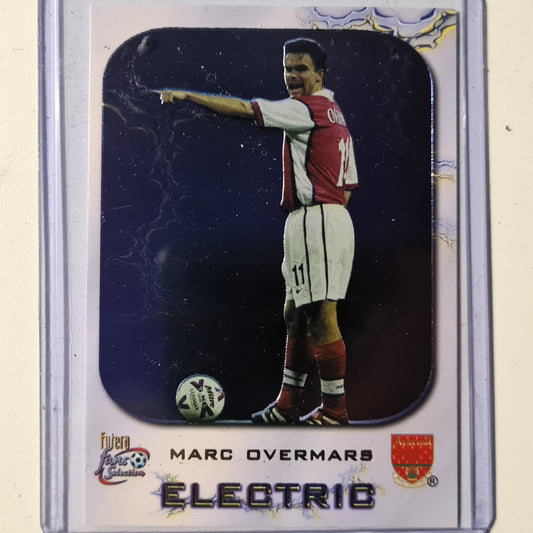 Marc Overmars 1999-2000 Futera Fans Selection Electric insert Soccer Football Arsenal excellent Sleeved