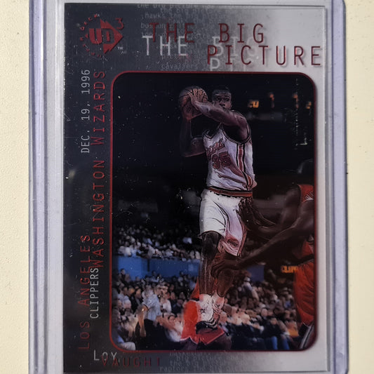 Loy Vaught 1997 Upper-Deck UD3 The big picture acetate card #35 NBA Basketball Washington Wizards very good Sleeved