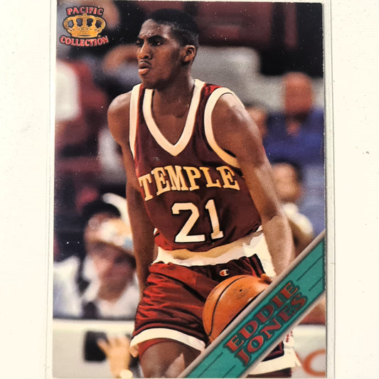 Eddie Jones 1995 Pacific Collection Rookie RC college #34 NBA Basketball temple/LA Lakers Good-Very good Sleeved