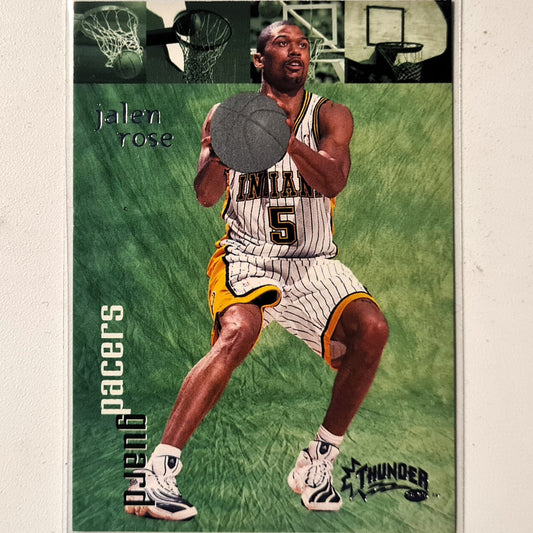 Jalen Rose 1998 Skybox Thunder #67 NBA Basketball Indiana Pacers Good Sleeved
