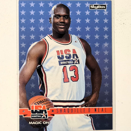 Shaquille O'Neal 1994 Skybox USA Basketball Magic On #72 NBA Basketball Orlando Magic good-very good Sleeved