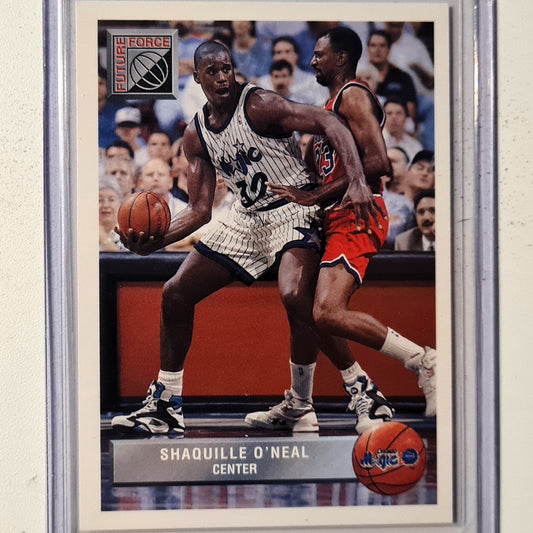 Shaquille O'Neal 1993 Upper-Deck FUTURE FORCE McDonalds HAPPY MEAL PROMO rookie RC P43 NBA Basketball Orlando Magic excellent Sleeved