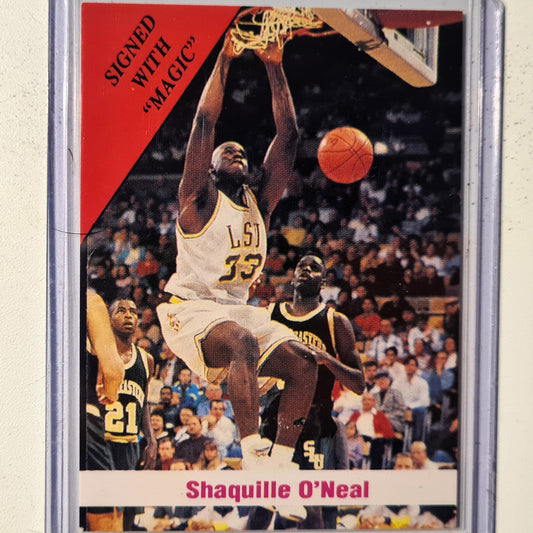 Shaquille O'Neal 1992 Sports stars USA 92 Shack Attack Rookie RC NBA Basketball Orlando Magic/lsu very good Sleeved