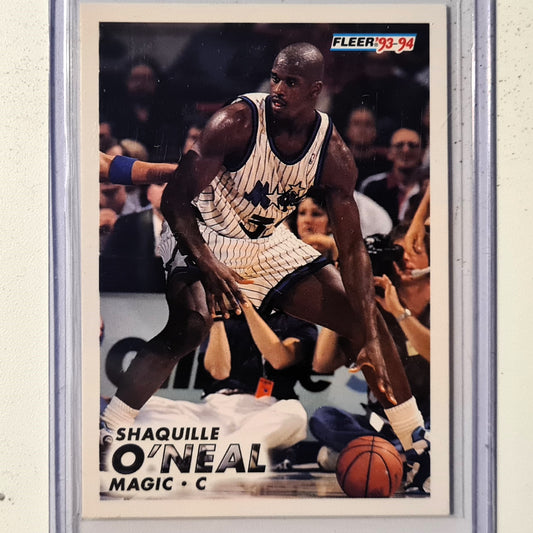 Shaquille O'Neal 1993 Fleer 93-94 #298 NBA Basketball Orlando Magic good-very good Sleeved