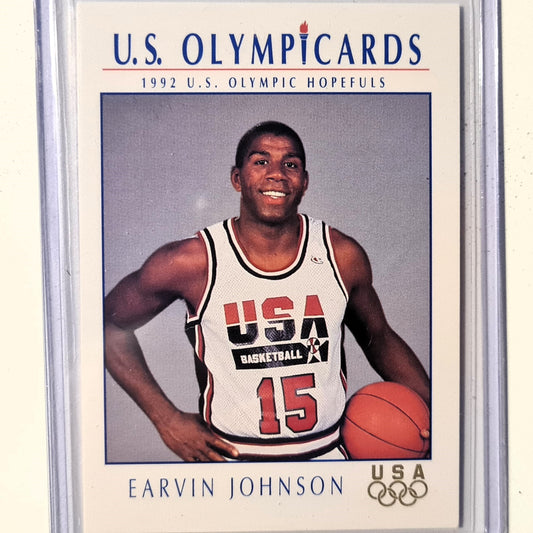 Earvin "Magic" Johnson 1992 Impel U.S. Olympicards Olympic Hopefuls #11 NBA Basketball team USA very good-Excellent Sleeved