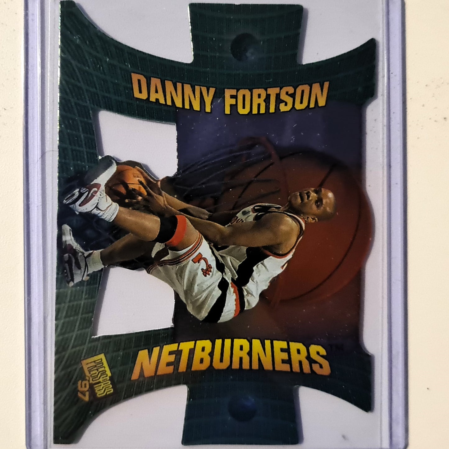 Danny Fortson 1997 Presspass Netburners Rookie RC DIE-CUT 11/36  NBA Basketball Cinncinnati/Denver Nuggets very good Sleeved