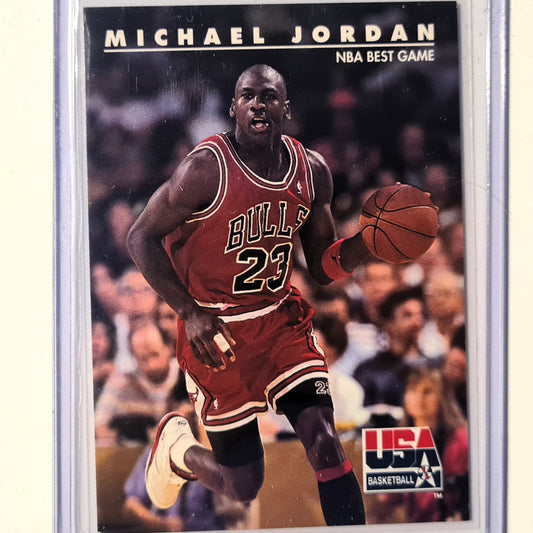 Michael Jordan 1992 Skybox NBA BEST GAME#40 NBA Basketball Chicago Bulls TEAM USA Very good Sleeved