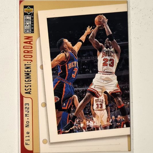 Michael Jordan 1996 Upper-Deck Assignment Jordan John Starks #364 NBA Basketball Chicago Bulls Very good Sleeved