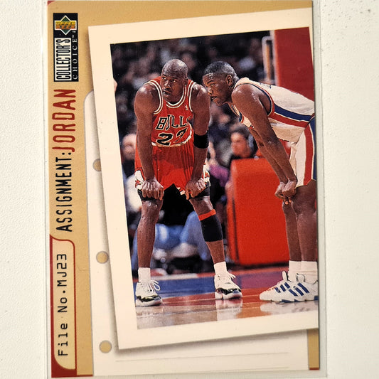 Michael Jordan 1996 Upper-Deck Assignment Jordan "Joe Dumars" #363 NBA Basketball Chicago Bulls Very good Sleeved