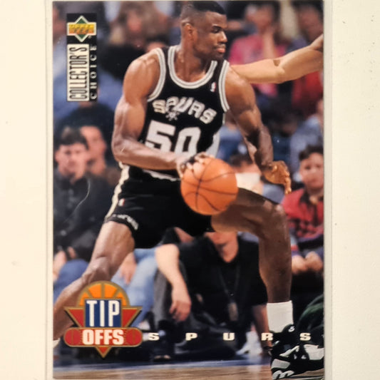 David Robinson 1993 Upper-Deck Collectors choice Tip Offs #189 NBA Basketball San Antonio Spurs very good sleeved