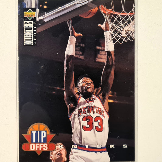 Patrick Ewing 1993 Upper-Deck Collectors choice Tip Offs #183 NBA Basketball New York Knicks very good sleeved