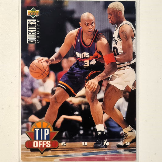 Charles Barkley 1994 Upper-Deck Tip Offs #186 NBA Basketball Phoenix Suns good sleeved