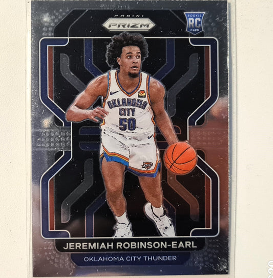 Jeremiah Robinson-Earl 2021-22 Panini Prizm Rookie RC #319 NBA Basketball Oklahoma City Thunder Excellent sleeved