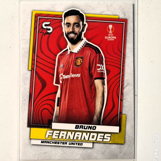 Bruno Fernandes 2023 Topps Soccer Stars #169 soccer football Manchester United Excellent sleeved