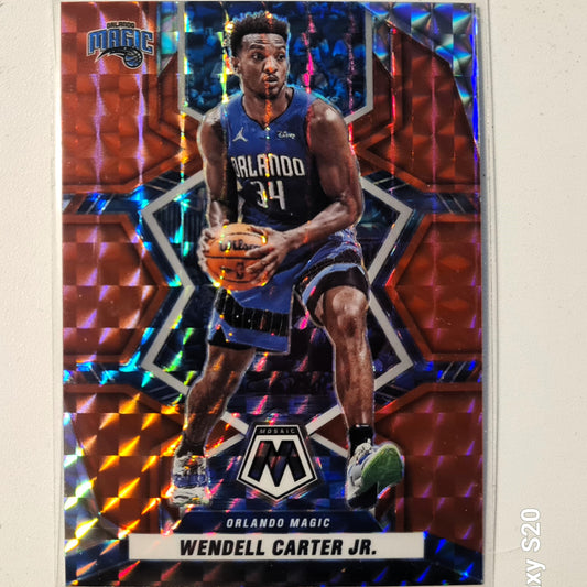 Wendell Carter Jr 2021-22 Panini Mosaic red Prizm #189 NBA Basketball Orlando Magic Excellent/mint sleeved