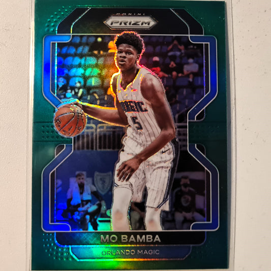 Mo Bamba 2021-22 Panini Prizm variant rare green issue #42 NBA Basketball Orlando Magic Excellent/mint sleeved