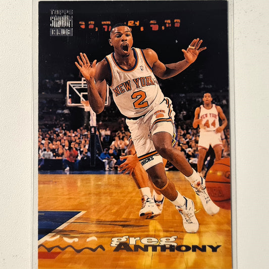 Greg Anthony 1993 Topps Stadium Club #34 NBA Basketball New York Knicks good sleeved