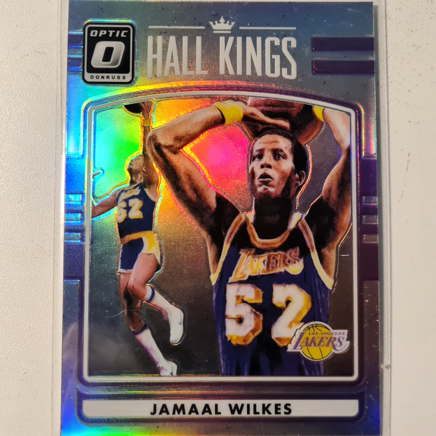 Jamaal Wilkes 2016-17 Panini Donruss optic Hall Kings refractor #8 NBA Basketball LA Lakers Excellent sleeved