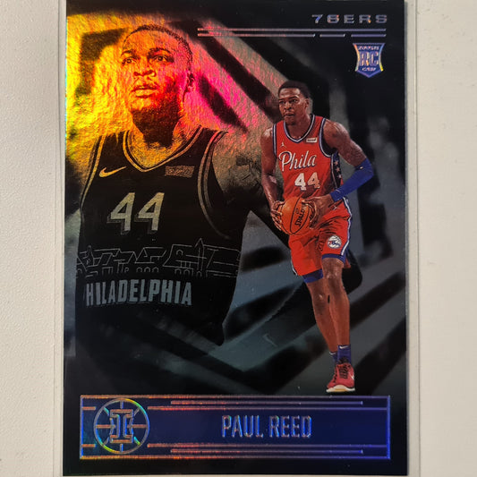 Paul Reed 2020-21 Panini Illusions Rookie RC  green shimmer variant #168 NBA Basketball Philadelphia 76ers Excellent sleeved
