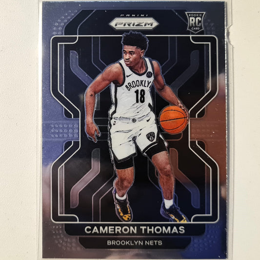 Cameron Thomas 2021-22 Panini Prizm Rookie RC #297 NBA Basketball Brooklyn Nets Excellent/mint sleeved