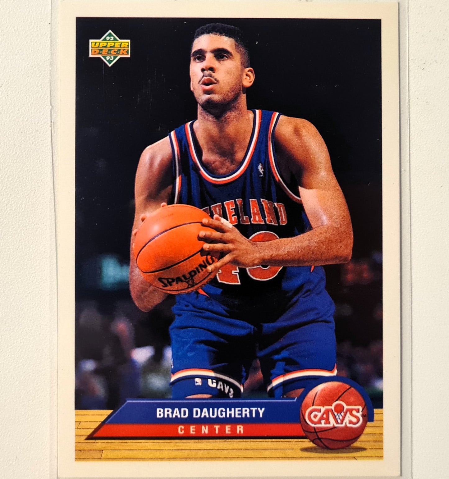 Brad Daugherty 1993 Upper-Deck McDonalds Happy Meal Promo P7 NBA Basketball Cleveland Cavaliers Very good Sleeved