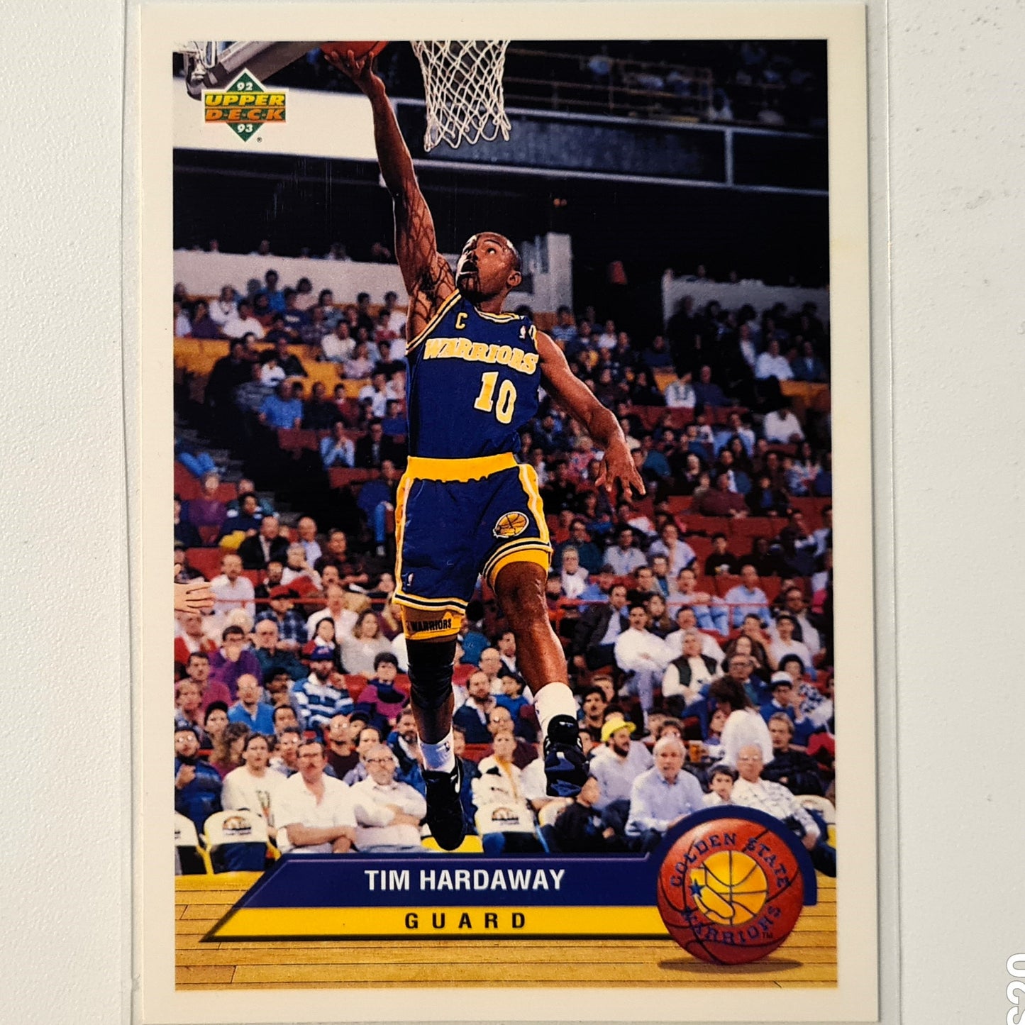 Tim Hardaway 1993 Upper-Deck McDonalds Happy Meal Promo P13 NBA Basketball Indiana Pacers Very good Sleeved