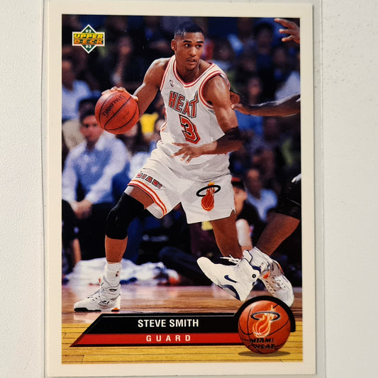 Steve Smith 1993 Upper-Deck McDonalds Happy Meal Promo P24 NBA Basketball Miami Heat Very good Sleeved