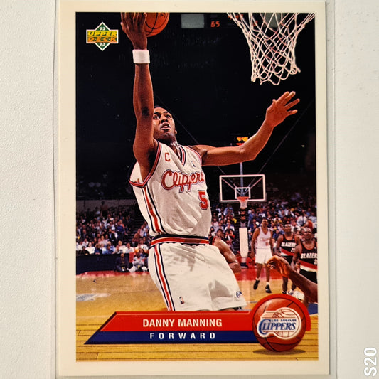 Danny Manning 1993 Upper-Deck McDonalds Happy Meal Promo P20 NBA Basketball LA Clippers Very good Sleeved