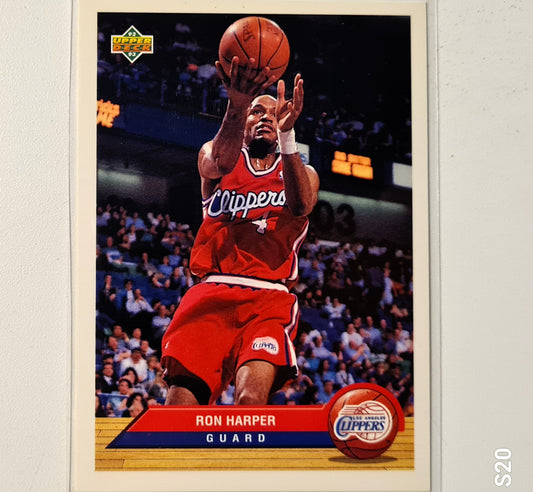 Ron Harper 1993 Upper-Deck McDonalds Happy Meal Promo P19 NBA Basketball LA Clippers Very good Sleeved