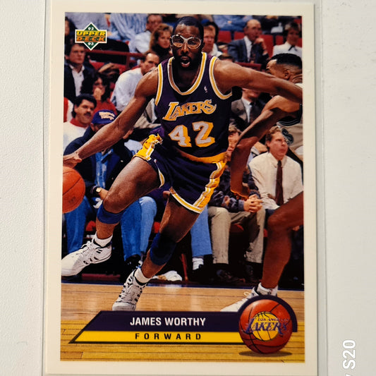 James Worthy 1993 Upper-Deck McDonalds Happy Meal Promo P21 NBA Basketball LA Lakers Very good Sleeved