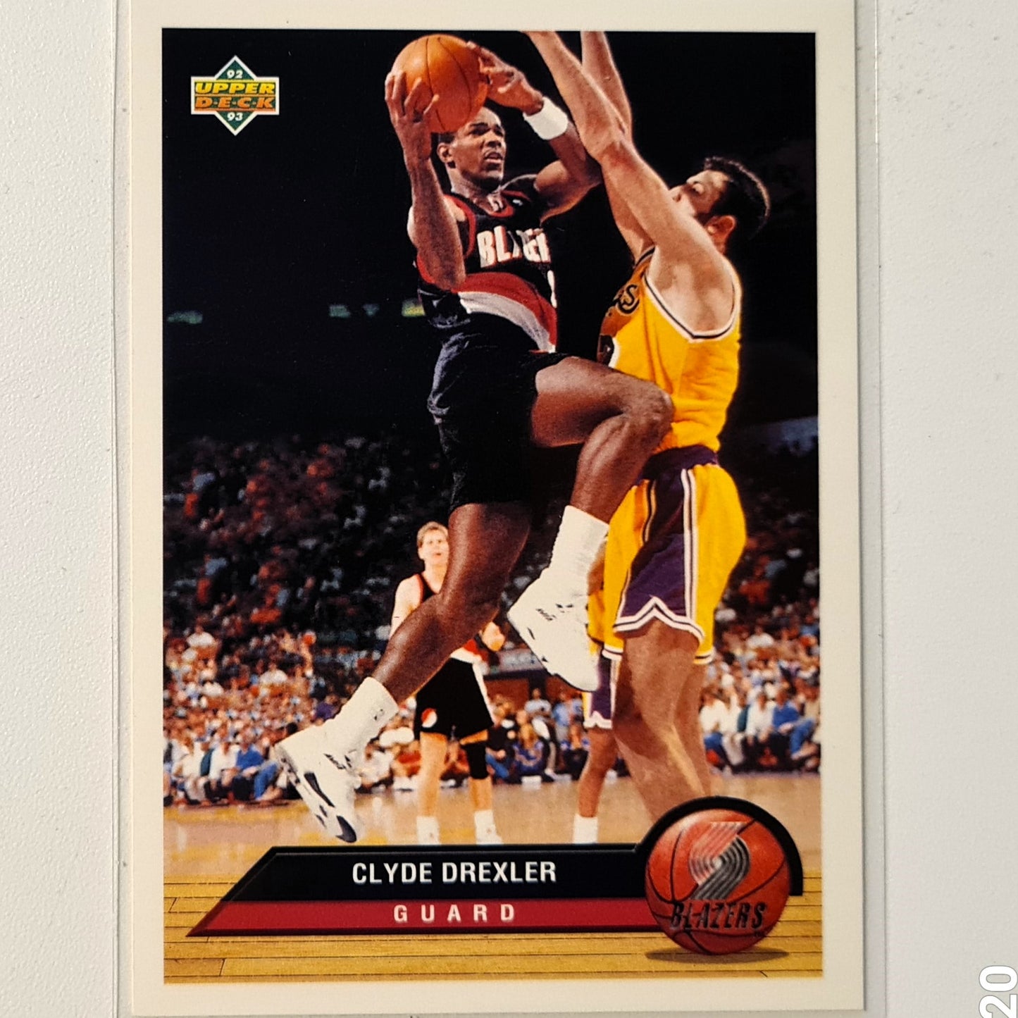 Clyde Drexler 1993 Upper-Deck McDonalds Happy Meal Promo P33 NBA Basketball Portland Trail Blazers Very good Sleeved