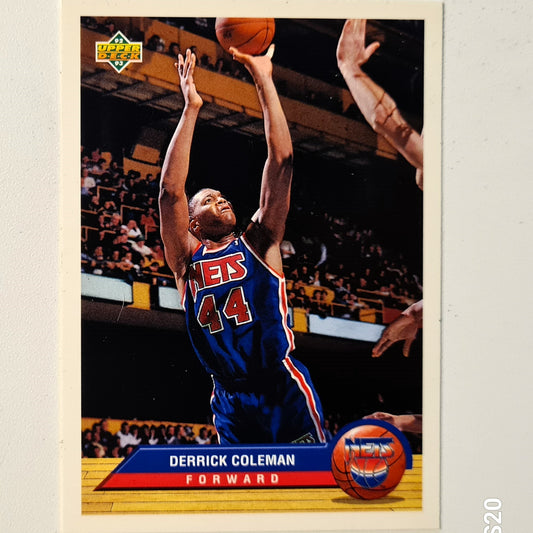 Derrick Coleman 1993 Upper-Deck McDonalds Happy Meal Promo P26 NBA Basketball New Jersey Nets Very good Sleeved