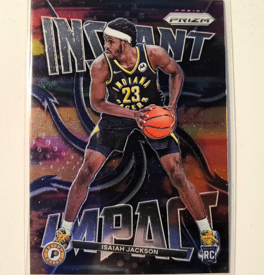 Isaiah Jackson 2021-22 Panini Prizm INSTANT IMPACT RC rookie #9 NBA Basketball Indiana Pacers Excellent/mint Sleeved