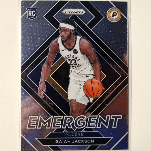 Isaiah Jackson 2021-22 Panini Prizm Emergent Rookie RC #183 NBA Basketball Indiana Pacers Excellent/mint Sleeved