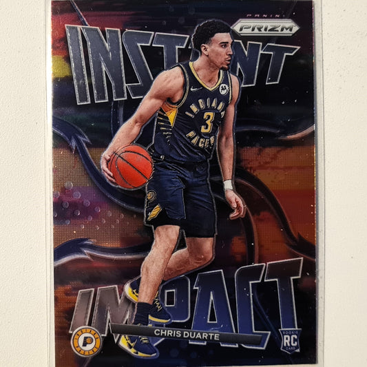 Chris Duarte 2021-22 Panini Prizm instant impact Rookie RC #17 NBA Basketball Indiana Pacers Excellent/mint Sleeved